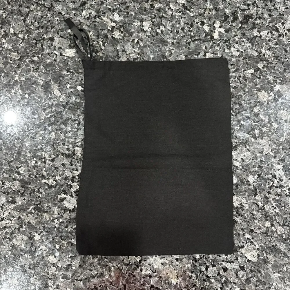 Chanel Authentic Black Dust Bag White Logo 13” x 10”